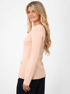 Kate & Pippa Margot Knit Top In Beige-Kate & Pippa Autumn/Winter Ladies Clothing