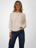 Kate & Pippa Milano Knit Jumper In Cream-Kate & Pippa Autumn/Winter Ladies Clothing