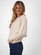 Kate & Pippa Milano Knit Jumper In Cream-Kate & Pippa Autumn/Winter Ladies Clothing