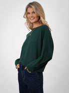 Kate & Pippa Milano Knit Jumper In Dark Green-Kate & Pippa Autumn/Winter Ladies Clothing