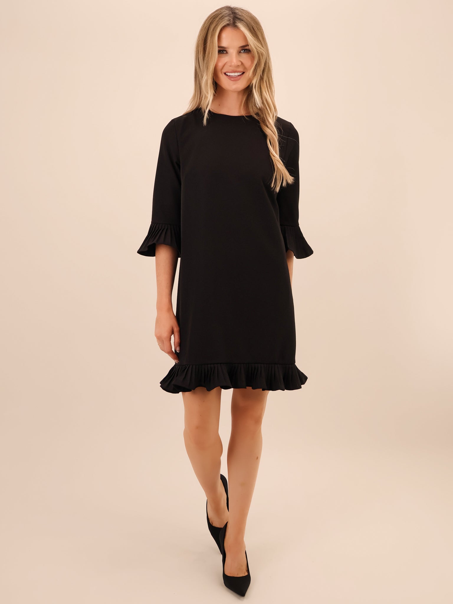Kate & Pippa Olivia Mini Dress In Black-Kate & Pippa