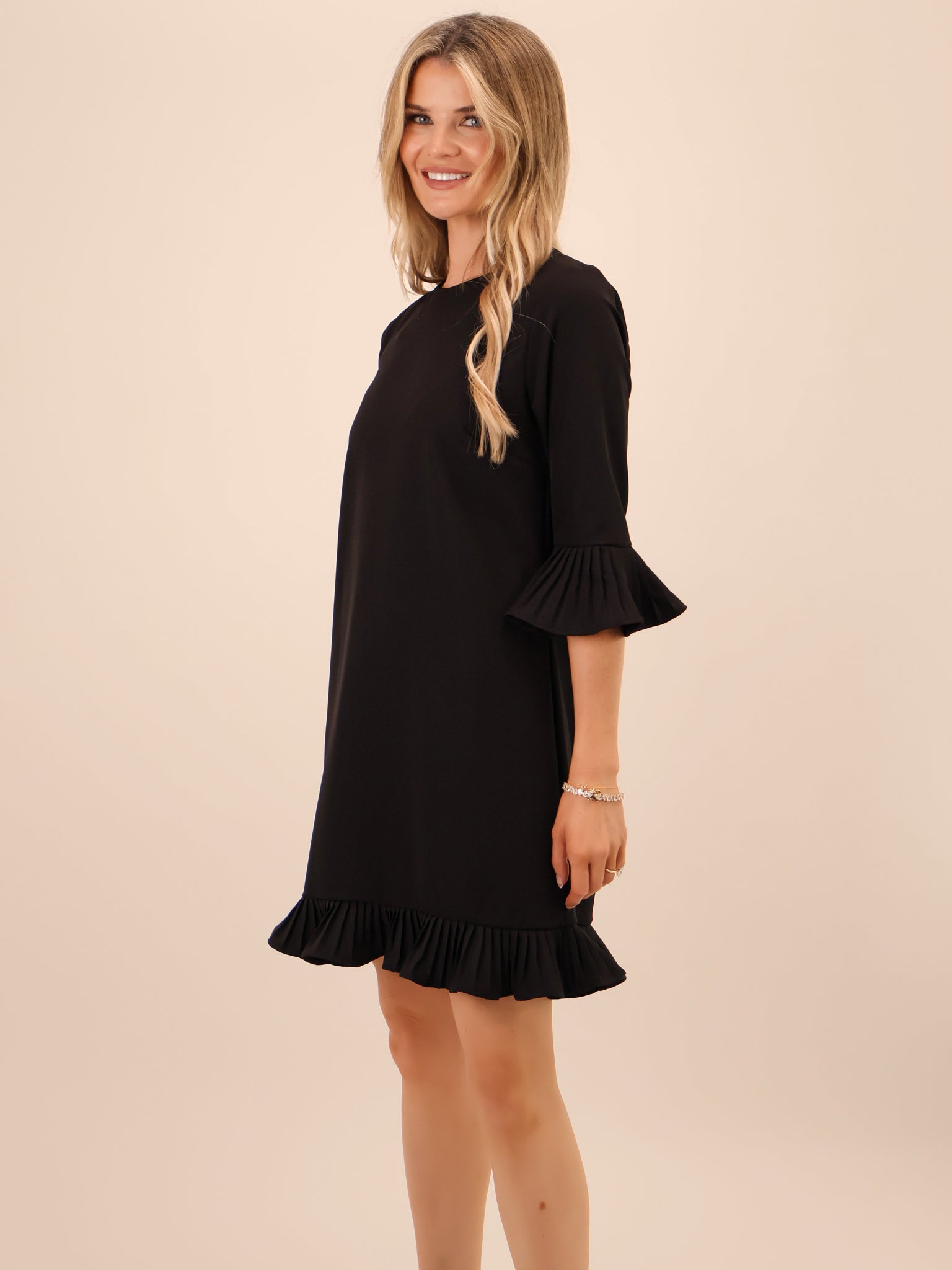 Kate & Pippa Olivia Mini Dress In Black-Kate & Pippa