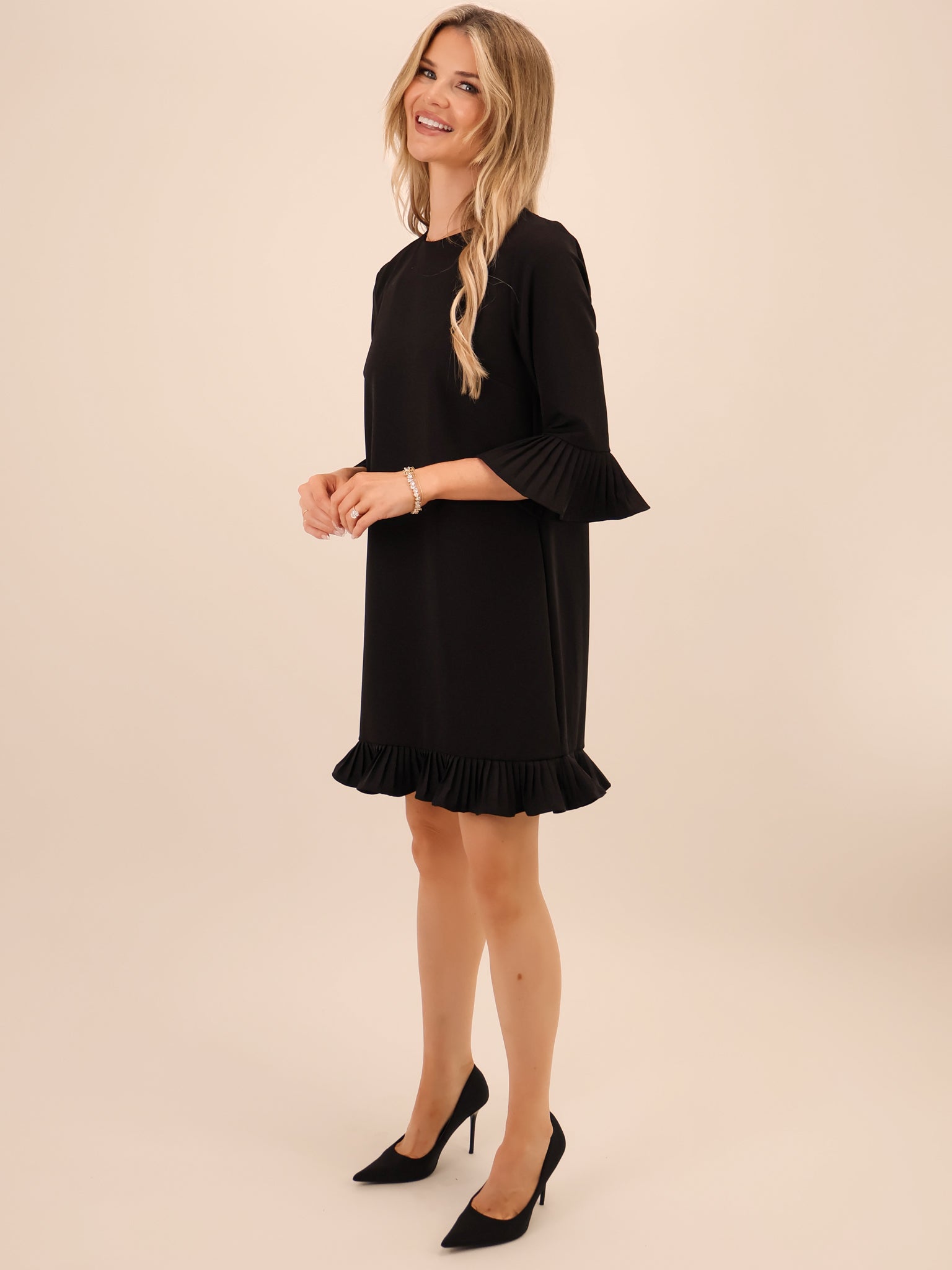 Kate & Pippa Olivia Mini Dress In Black-Kate & Pippa