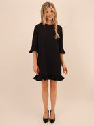 Kate & Pippa Olivia Mini Dress In Black-Kate & Pippa