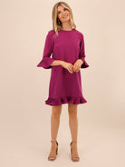 Kate & Pippa Olivia Mini Dress In Magenta-Kate & Pippa