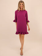 Kate & Pippa Olivia Mini Dress In Magenta-Kate & Pippa