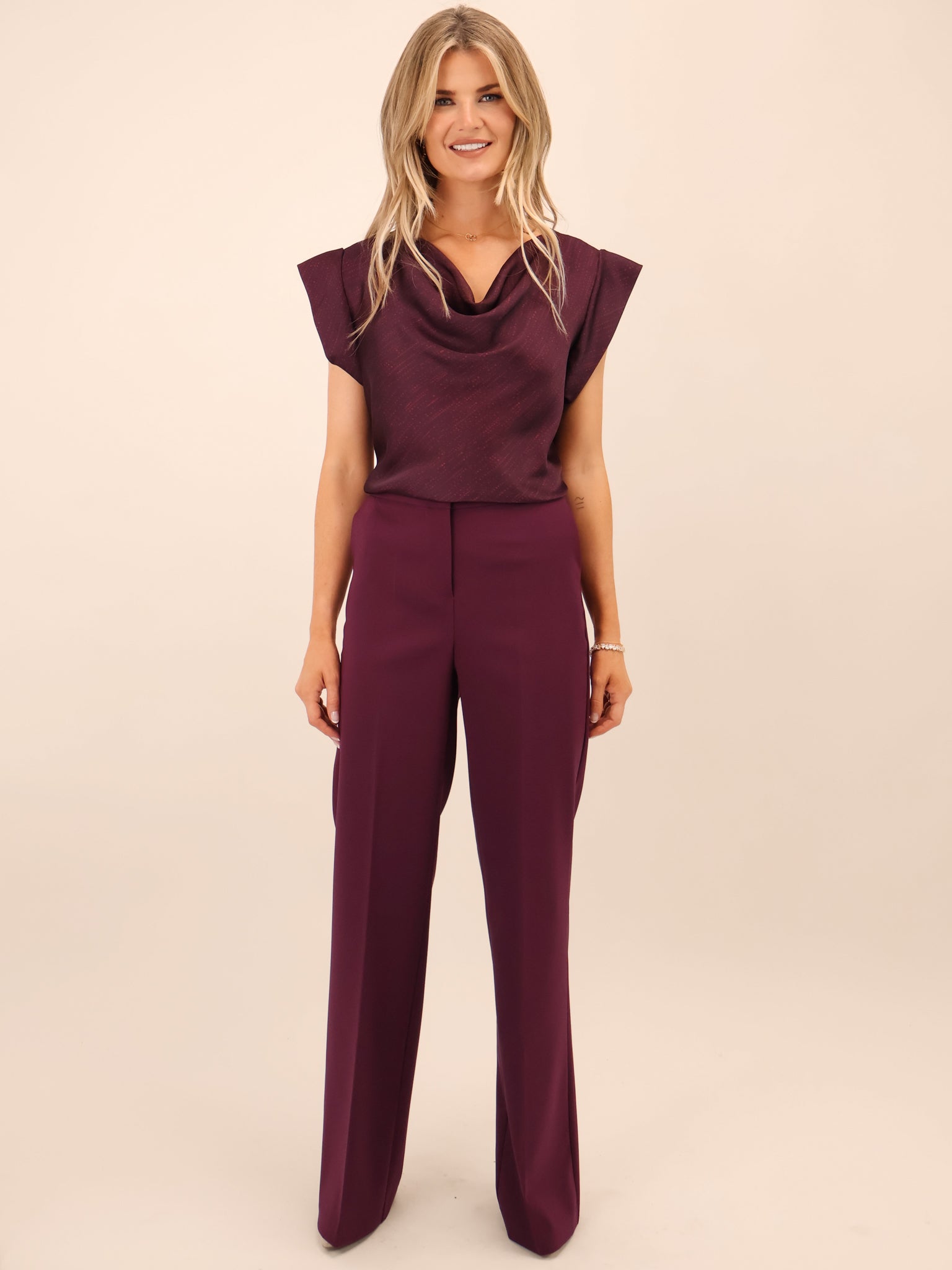 Kate & Pippa Palermo Trousers In Mulberry-Kate & Pippa