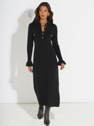 Kate & Pippa Payton Knit Dress In Black-Kate & Pippa