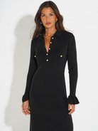 Kate & Pippa Payton Knit Dress In Black-Kate & Pippa
