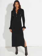 Kate & Pippa Payton Knit Dress In Black-Kate & Pippa