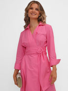Kate & Pippa Penelope Midi Dress In Pink-Kate & Pippa