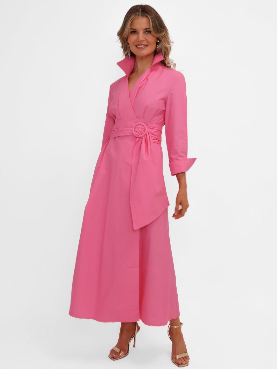 Kate & Pippa Penelope Midi Dress In Pink-Kate & Pippa