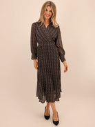 Kate & Pippa Positano Midi Dress In Grey-Kate & Pippa