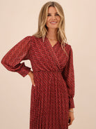 Kate & Pippa Positano Midi Dress In Red-Kate & Pippa