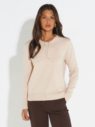 Kate & Pippa Presley Knit Top In Beige-Kate & Pippa