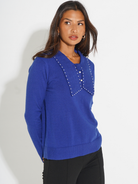 Kate & Pippa Presley Knit Top In Blue-Kate & Pippa