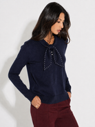 Kate & Pippa Presley Knit Top In Navy-Kate & Pippa