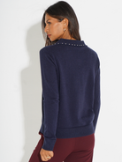 Kate & Pippa Presley Knit Top In Navy-Kate & Pippa