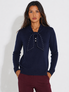 Kate & Pippa Presley Knit Top In Navy-Kate & Pippa