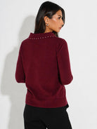 Kate & Pippa Presley Knit Top In Plum-Kate & Pippa