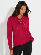 Kate & Pippa Presley Knit Top In Raspberry-Kate & Pippa