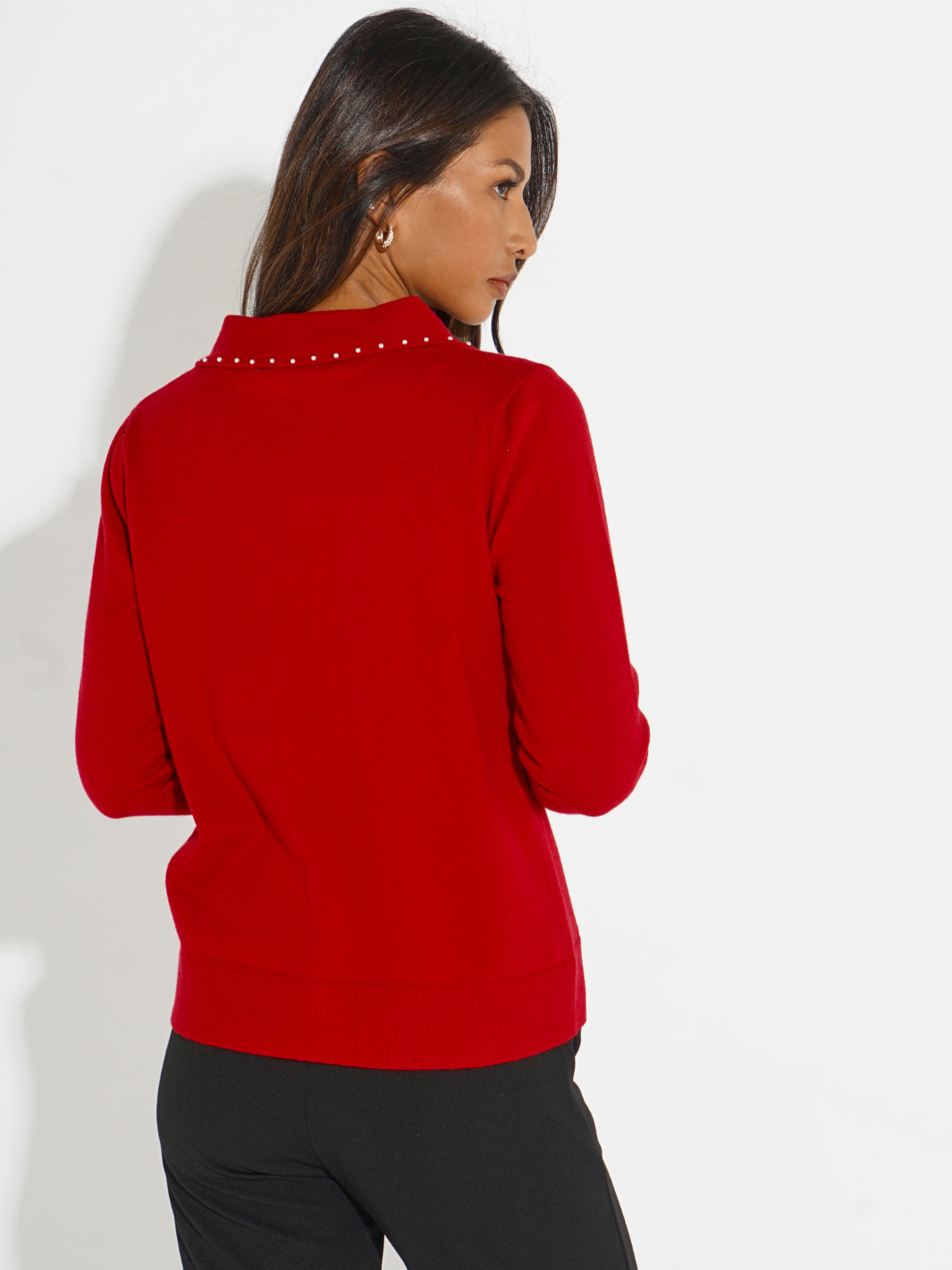 Kate & Pippa Presley Knit Top In Red-Kate & Pippa
