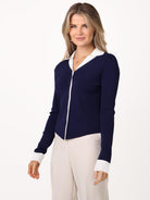 Kate & Pippa Raya Cardigan In Navy-Kate & Pippa