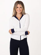 Kate & Pippa Raya Cardigan In White-Kate & Pippa