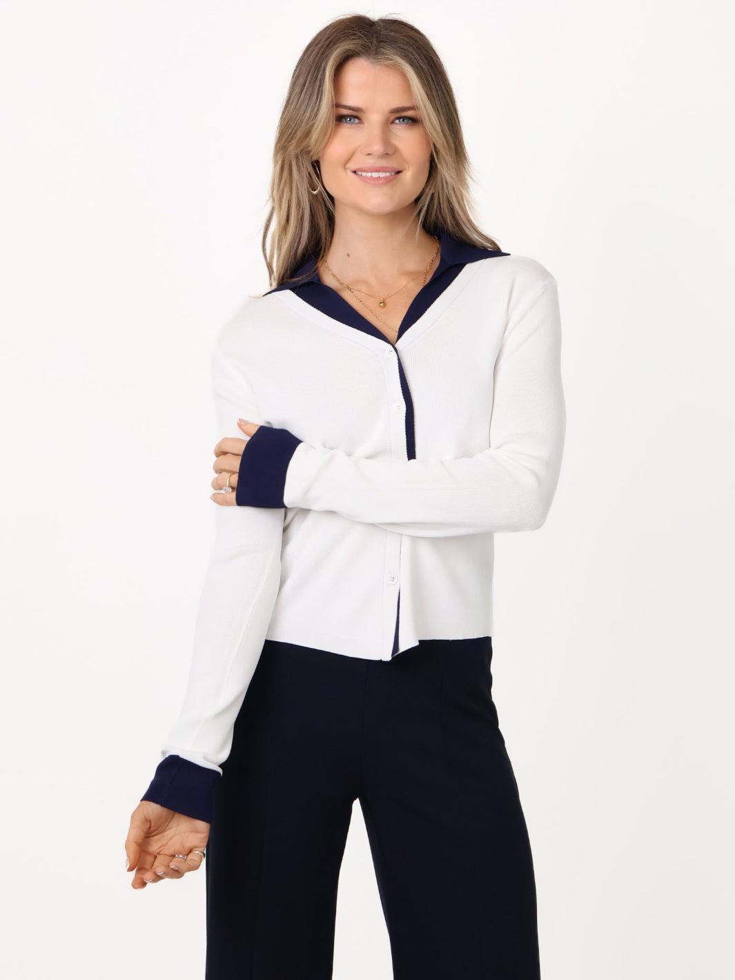 Kate & Pippa Raya Cardigan In White-Kate & Pippa