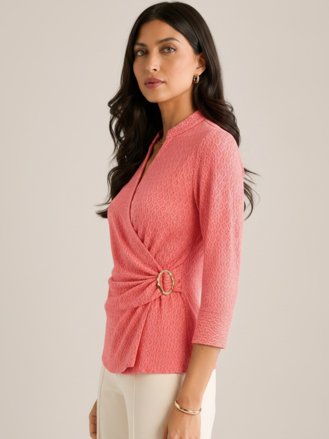 Kate & Pippa Rocco Top In Coral Print-Kate & Pippa
