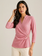 Kate & Pippa Rocco Top In Pink Print-Kate & Pippa