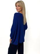 Kate & Pippa Roma Knit Jumper In Royal Blue-Kate & Pippa