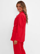 Kate & Pippa Sassari Blazer In Coral-Kate & Pippa