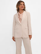 Kate & Pippa Sassari Blazer In Light Beige-Kate & Pippa