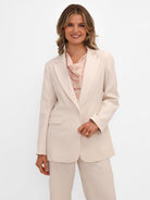 Kate & Pippa Sassari Blazer In Light Beige-Kate & Pippa