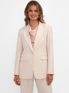 Kate & Pippa Sassari Blazer In Light Beige-Kate & Pippa
