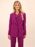 Kate & Pippa Sassari Blazer In Magenta-Kate & Pippa