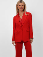 Kate & Pippa Sassari Blazer In Red-Kate & Pippa Autumn/Winter Ladies Clothing