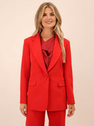 Kate & Pippa Sassari Blazer In Red-Kate & Pippa