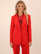 Kate & Pippa Sassari Blazer In Red-Kate & Pippa