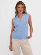 Kate & Pippa Scarlett Waistcoat In Blue-Kate & Pippa