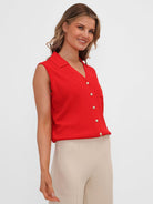 Kate & Pippa Scarlett Waistcoat In Red-Kate & Pippa