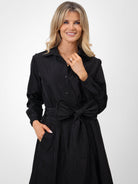 Kate & Pippa Serena Taffeta Shirt In Black-Kate & Pippa Autumn/Winter Ladies Clothing