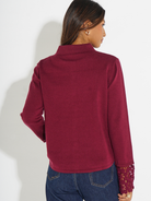 Kate & Pippa Shyloh Cardigan In Plum-Kate & Pippa