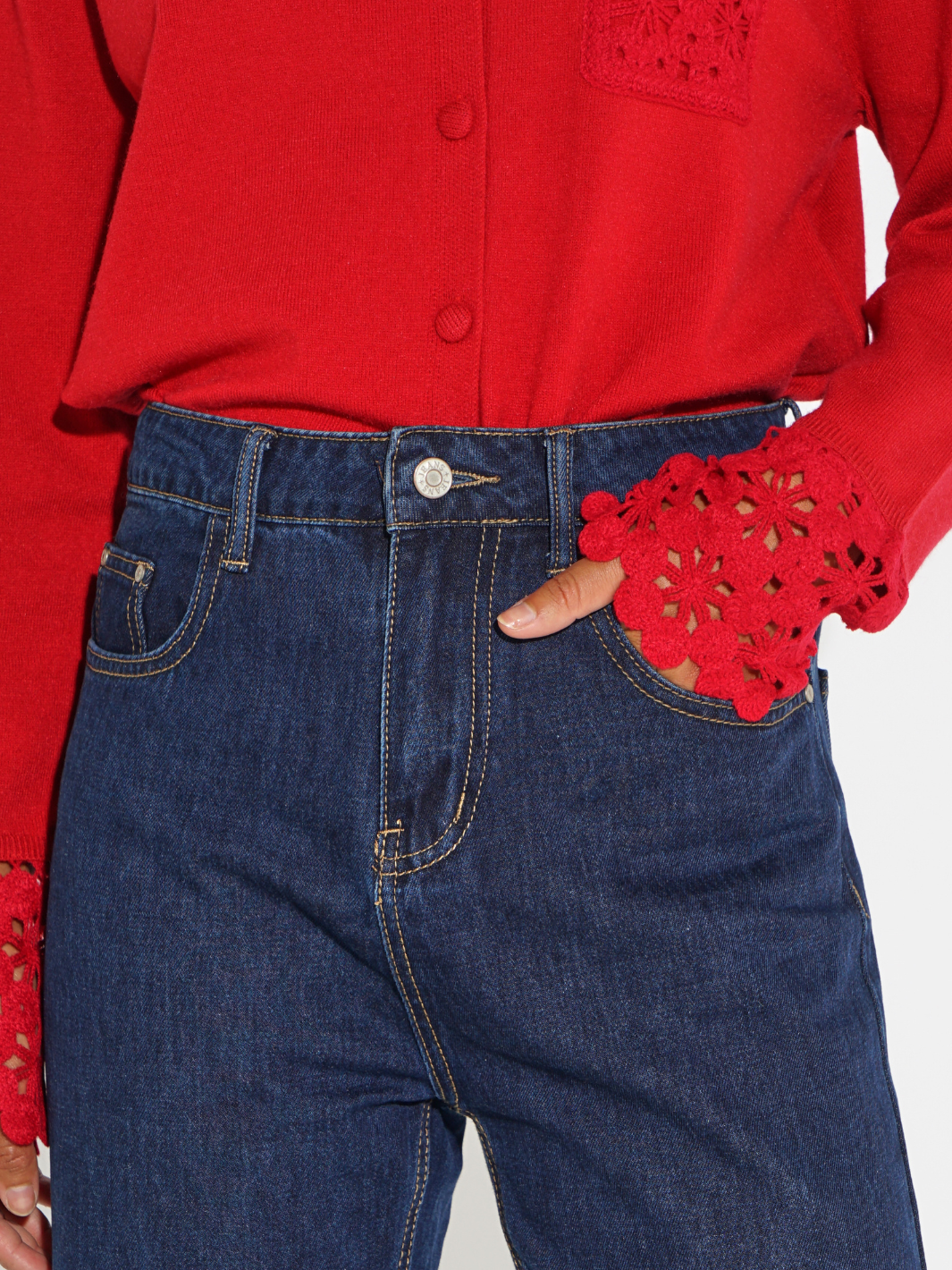 Kate & Pippa Shyloh Cardigan In Red-Kate & Pippa