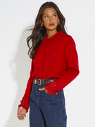 Kate & Pippa Shyloh Cardigan In Red-Kate & Pippa