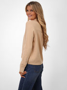 Kate & Pippa Sofi Cardigan In Beige-Kate & Pippa Autumn/Winter Ladies Clothing