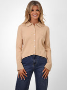 Kate & Pippa Sofi Cardigan In Beige-Kate & Pippa Autumn/Winter Ladies Clothing