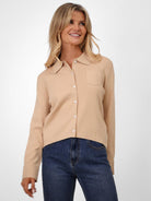 Kate & Pippa Sofi Cardigan In Beige-Kate & Pippa Autumn/Winter Ladies Clothing