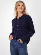 Kate & Pippa Sofi Cardigan In Navy-Kate & Pippa Autumn/Winter Ladies Clothing